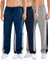 T.T. Men Premium Cotton Cut & Sew Track Pant |Straight Fit| Side Zipper Pocket|Ideal For Gym, Running, Lounge & Casual Wear Pack Of 3-Navy,Grey Melange,Airforce