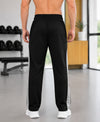 T.T. Men Premium Cotton Cut & Sew Track Pant |Straight Fit| Side Zipper Pocket|Ideal For Gym, Running, Lounge & Casual Wear Pack Of 3-Anthra,Black,Grey Melange