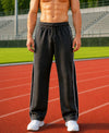 T.T. Men Premium Cotton Cut & Sew Track Pant |Straight Fit| Side Zipper Pocket|Ideal For Gym, Running, Lounge & Casual Wear -Anthra