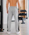 T.T. Men Premium Cotton Cut & Sew Track Pant |Straight Fit| Side Zipper Pocket|Ideal For Gym, Running, Lounge & Casual Wear -Grey Melange
