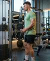 T.T. Men Dri-Fit Polyester Dot- Knit Fabric| Round Neck | Half Sleeve | Sweat-Wicking Gym & Active Wear Tees Pack Of 3 Light Grey,Black,Light Green