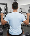 T.T. Men Dri-Fit Polyester Dot- Knit Fabric| Round Neck | Half Sleeve | Sweat-Wicking Gym & Active Wear Tees Pack Of 3 Light Blue,Teal,Light Green