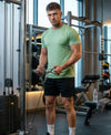 T.T. Men Dri-Fit Polyester Dot- Knit Fabric| Round Neck | Half Sleeve | Sweat-Wicking Gym & Active Wear Tees Pack Of 3 Light Green,Olive,Yellow