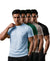 T.T. Men Dri-Fit Polyester Dot- Knit Fabric| Round Neck | Half Sleeve | Sweat-Wicking Gym & Active Wear Tees Pack Of 4 Light Blue,Green,Light Grey,Black