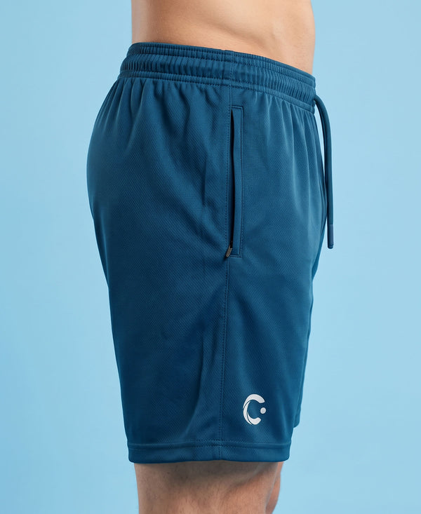 T.T. Men|Dri Fit Sports Short|Regular Fit|Side Pocket|Ideal For Gym, Sports & Daily Wear|Pack Of 1-Teal