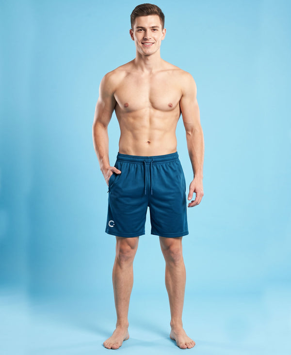 T.T. Men|Dri Fit Sports Short|Regular Fit|Side Pocket|Ideal For Gym, Sports & Daily Wear|Pack Of 1-Teal