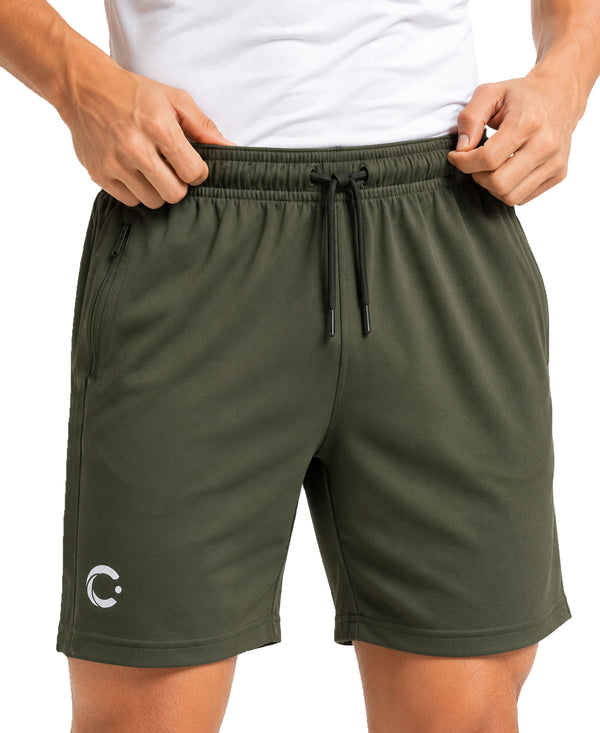 T.T. Men|Dri Fit Sports Short|Regular Fit|Side Pocket|Ideal For Gym, Sports & Daily Wear|Pack Of 1-Olive