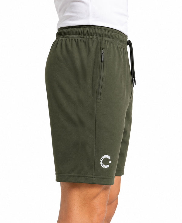 T.T. Men|Dri Fit Sports Short|Regular Fit|Side Pocket|Ideal For Gym, Sports & Daily Wear|Pack Of 1-Olive
