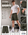 T.T. Men|Dri Fit Sports Short|Regular Fit|Side Pocket|Ideal For Gym, Sports & Daily Wear|Pack Of 1-Olive