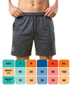 T.T. Men|Dri Fit Sports Short|Regular Fit|Side Pocket|Ideal For Gym, Sports & Daily Wear|Pack Of 1-Grey