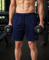 T.T. Men Regular Fit Cotton Bermuda Short With Rib Band | Side Pocket | Pack Of 3-Green,Navy,Grey Melange