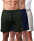 T.T. Men Regular Fit Cotton Bermuda Short With Rib Band | Side Pocket | Pack Of 3-Green,Navy,Grey Melange