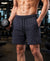 T.T. Men Regular Fit Cotton Bermuda Short With Rib Band | Side Pocket | Pack Of 1-Steel Grey