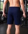 T.T. Men Regular Fit Cotton Bermuda Short With Rib Band | Side Pocket | Pack Of 3-Navy,Steel Grey,Grey Melange