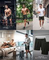 T.T. Men Regular Fit Cotton Bermuda Short With Rib Band | Side Pocket | Pack Of 2-Green,Steel Grey