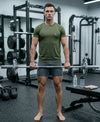 T.T. Men Dri-Fit Polyester Dot- Knit Fabric| Round Neck | Half Sleeve | Sweat-Wicking Gym & Active Wear Tees Pack Of 4 Steel Grey,Orange,Dark Green,Navy