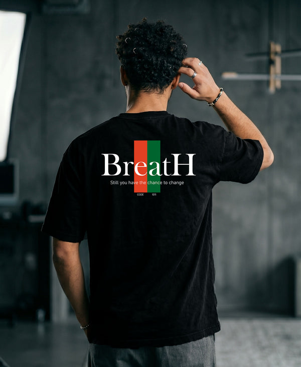 T.T. Men|Oversized Printed T-Shirt|Round Neck|Soft Breathable Cotton Fabric | Street , Casual & Outdoor Wear Tees|Change Print|Black