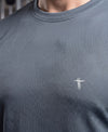 T.T. Men Dri-Fit Polyester Dot- Knit Fabric| Round Neck | Half Sleeve | Sweat-Wicking Gym & Active Wear TeesDark Grey