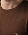 T.T. Men Dri-Fit Polyester Dot- Knit Fabric| Round Neck | Half Sleeve | Sweat-Wicking Gym & Active Wear TeesBrown