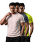 T.T. Men Dri-Fit Polyester Dot- Knit Fabric| Round Neck | Half Sleeve | Sweat-Wicking Gym & Active Wear Tees Pack Of 3 Movie,Dark Grey,Neon Green
