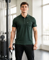 Hiflyers Men|Regular Fit|Dri-Fit|Pique Polo Half Sleeve T-Shirt For Men|Polo For Men|Dark Green
