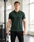 Hiflyers Men|Regular Fit|Dri-Fit|Pique Polo Half Sleeve T-Shirt For Men|Polo For Men|Dark Green