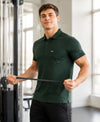 Hiflyers Men|Regular Fit|Dri-Fit|Pique Polo Half Sleeve T-Shirt For Men|Polo For Men|Dark Green