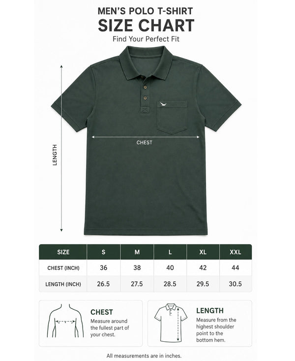 Hiflyers Men|Regular Fit|Dri-Fit|Pique Polo Half Sleeve T-Shirt For Men|Polo For Men|Dark Green