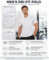 Hiflyers Men|Regular Fit|Dri-Fit|Pique Polo Half Sleeve T-Shirt For Men|Polo For Men|White