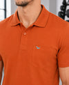 Hiflyers Men|Regular Fit|Dri-Fit|Pique Polo Half Sleeve T-Shirt For Men|Polo For Men|Orange