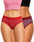 T.T. Women|Cotton|Mid-Rise|Full Coverage Desire Printed Briefs For Daily Wear|Soft Breathable Comfortable Panty|Pack Of 2|Red,Red