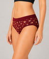 T.T. Women|Cotton|Mid-Rise|Full Coverage Desire Printed Briefs For Daily Wear|Soft Breathable Comfortable Panty|Pack Of 2|Red,Maroon