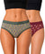 T.T. Women|Cotton|Mid-Rise|Full Coverage Desire Printed Briefs For Daily Wear|Soft Breathable Comfortable Panty|Pack Of 2|Green,Maroon