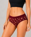T.T. Women|Cotton|Mid-Rise|Full Coverage Desire Printed Briefs For Daily Wear|Soft Breathable Comfortable Panty|Pack Of 2|Green,Maroon