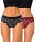T.T. Women|Cotton|Mid-Rise|Full Coverage Desire Printed Briefs For Daily Wear|Soft Breathable Comfortable Panty|Pack Of 2|Black,Maroon