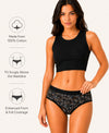 T.T. Women|Cotton|Mid-Rise|Full Coverage Desire Printed Briefs For Daily Wear|Soft Breathable Comfortable Panty|Pack Of 2|Black,Grey