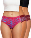 T.T. Women|Cotton|Mid-Rise|Full Coverage Desire Printed Briefs For Daily Wear|Soft Breathable Comfortable Panty|Pack Of 3|Red,Maroon,Pink
