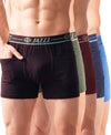 T.T. Jazzz Men’S Cotton Trunk With Outer Pocket|Comfortable Fit|Top Elastic Waistband|Pack Of 5|Dark Brown,Green,,Maroon,Navy,Sky Blue
