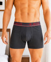 T.T. Jazzz Men’S Cotton Trunk With Outer Pocket|Comfortable Fit|Top Elastic Waistband|Pack Of 2|Maroon,Dark Grey