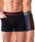 T.T. Jazzz Men’S Cotton Trunk With Outer Pocket|Comfortable Fit|Top Elastic Waistband|Pack Of 3|Black,Blue,Brown