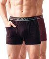 T.T. Jazzz Men’S Cotton Trunk With Outer Pocket|Comfortable Fit|Top Elastic Waistband|Pack Of 2|Dark Brown,Maroon