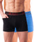 T.T. Jazzz Men’S Cotton Trunk With Outer Pocket|Comfortable Fit|Top Elastic Waistband|Pack Of 2|Black,Sky Blue
