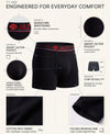 T.T. Jazzz Men’S Cotton Trunk With Outer Pocket|Comfortable Fit|Top Elastic Waistband|Pack Of 2|Black,Maroon