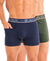 T.T. Jazzz Men’S Cotton Trunk With Outer Pocket|Comfortable Fit|Top Elastic Waistband|Pack Of 2|Blue,Green