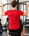 HiFlyers Men Regular Fit Polyster Pique Round Neck Half Sleev Tshirt Red