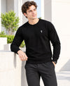 T.T. Men Classic Winter Essential T-Shirt|Polyester 180 Gsm|Regular Fit|Round Neck|Full Sleeve TeesBlack