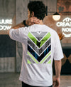 T.T. Men OversizedGraaphic Printed T-Shirt White