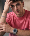 T.T. Men OversizedGraaphic Printed T-Shirt Pink