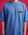 T.T. Men OversizedGraaphic Printed T-Shirt Sky Blue