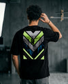 T.T. Men OversizedGraaphic Printed T-Shirt Black